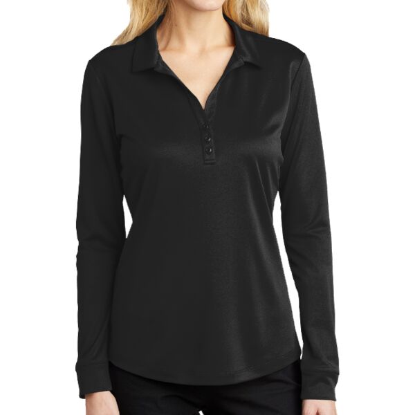 Ladies Silk Touch  Performance Long Sleeve Performance Polo Thumbnail