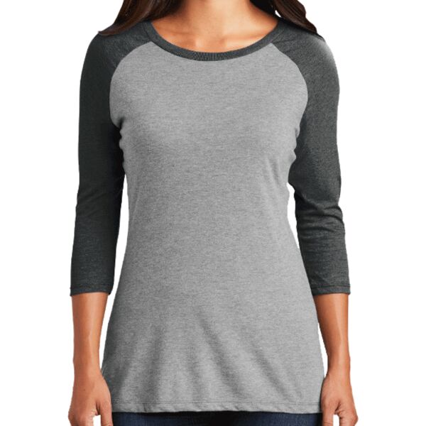 Women's Perfect Tri Blend 3/4 Sleeve Raglan Thumbnail