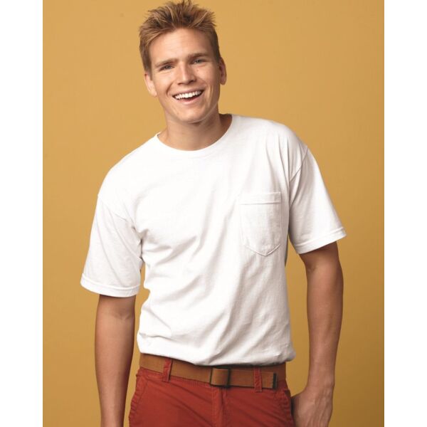 USA-Made Short T-Shirt With a Pocket Thumbnail