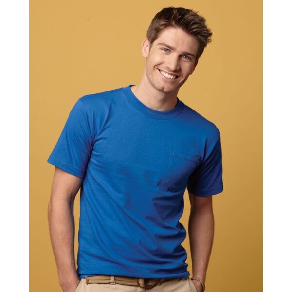 USA Union-Made T-Shirt with a Pocket Thumbnail