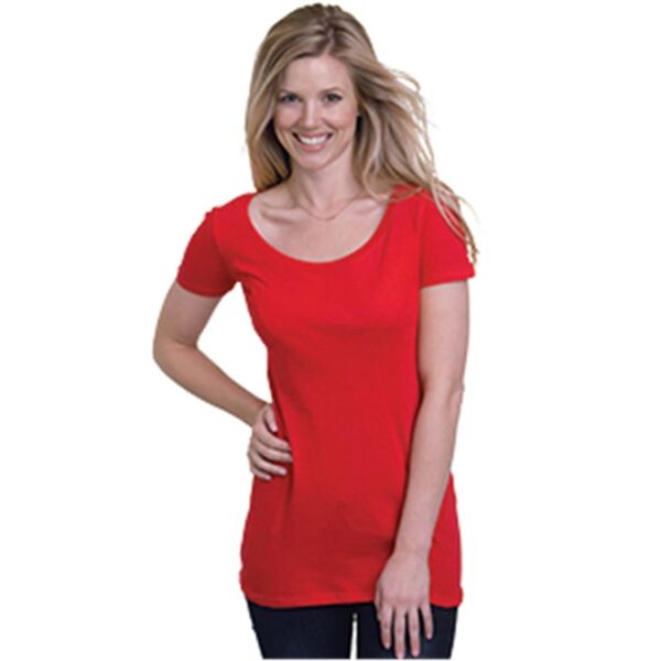 Women's USA-Made Scoop Neck Cotton Tee Thumbnail